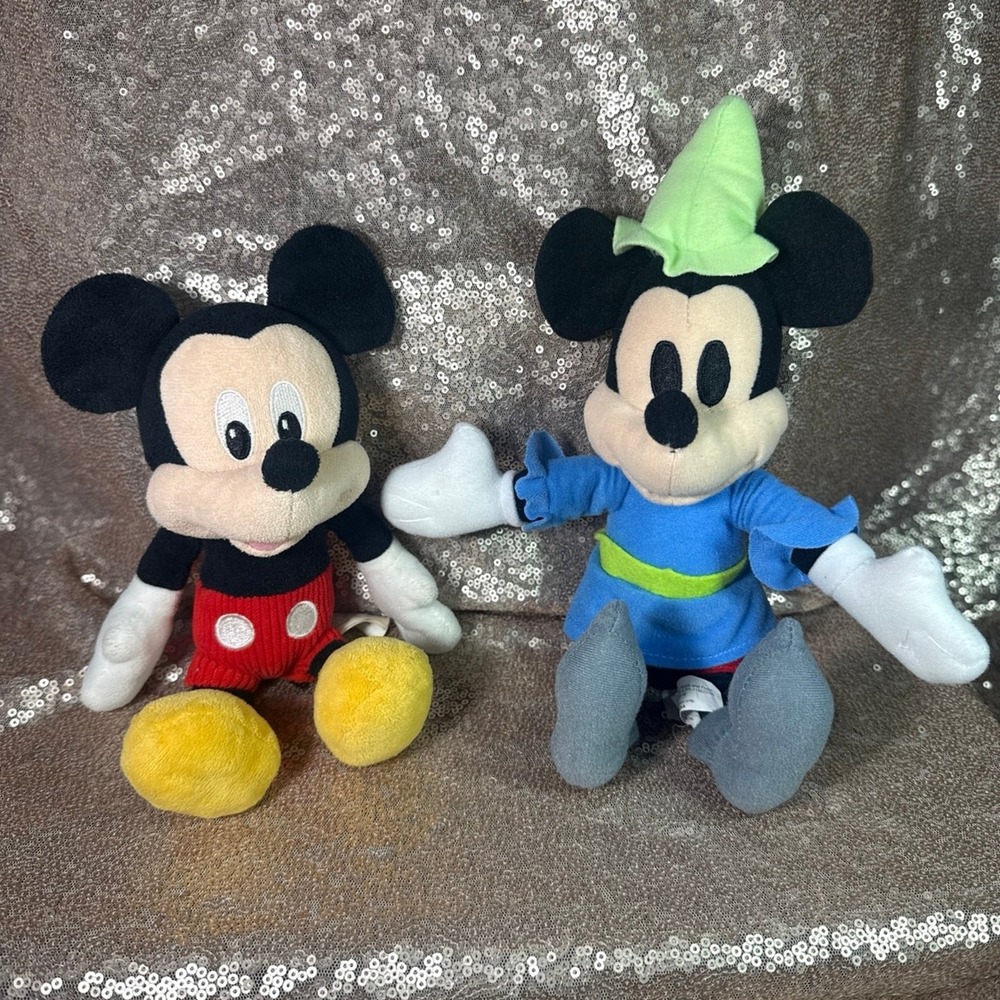 Disney Mickey Mouse Plush Lot Classic & Brave Little Tailor Nostalgic Collection